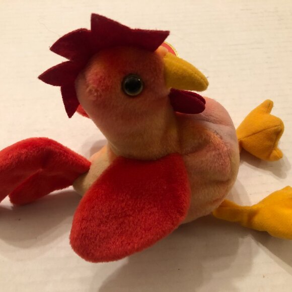 Ty new beanie baby Strut the rooster 1996 with errors - Picture 3 of 10